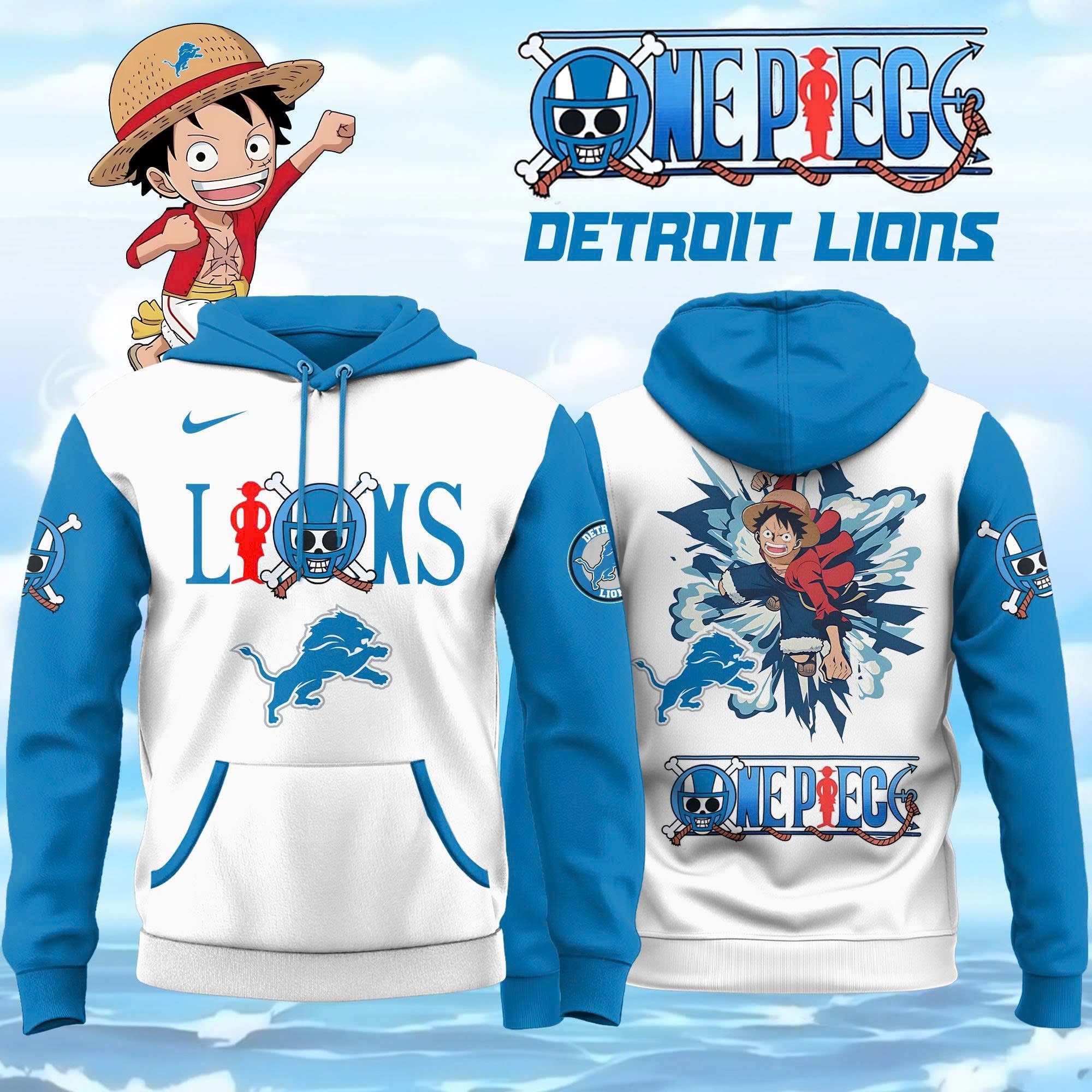 ..Detroit Lions x One Piece Limited Editions 2025 Hoodie