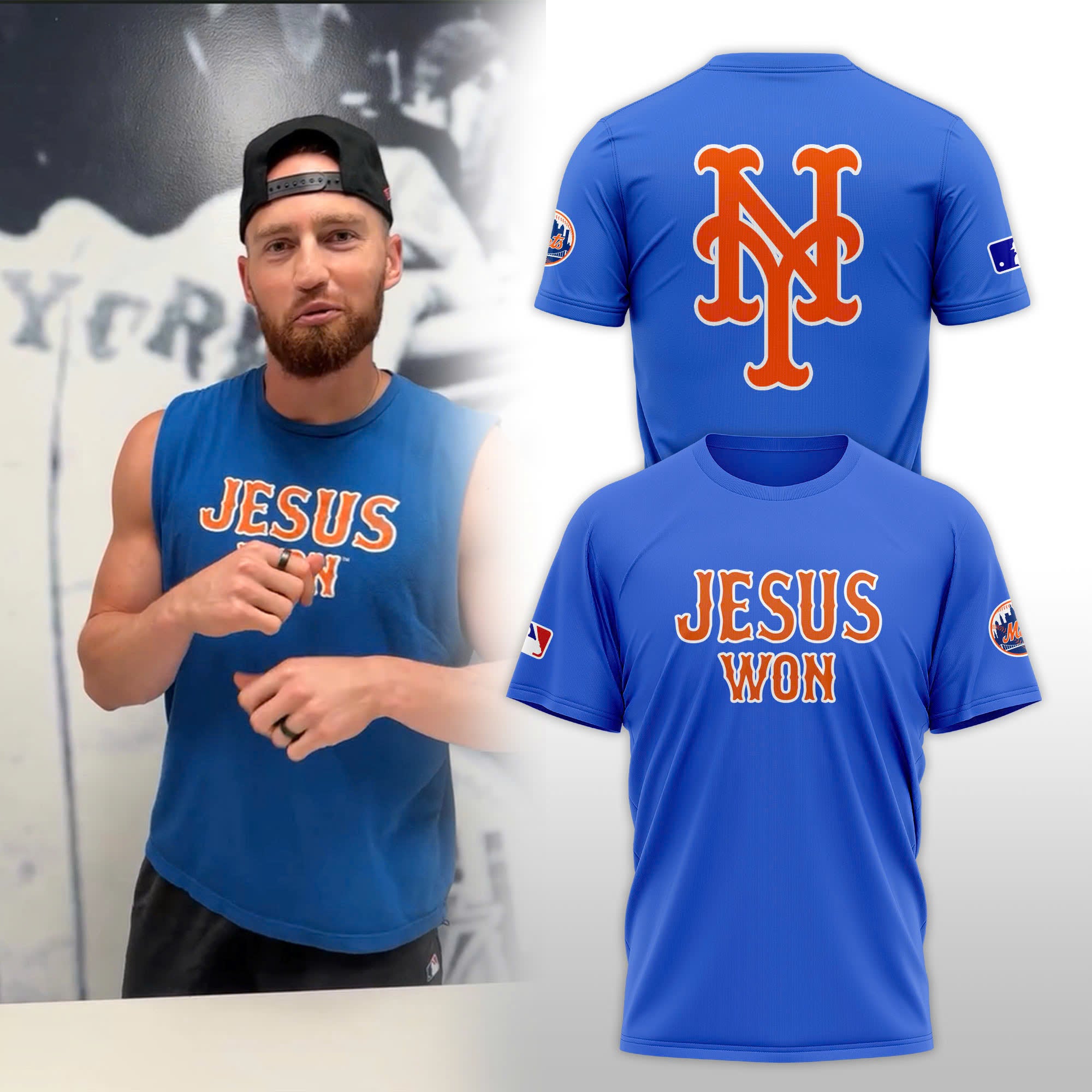 Jesus Won New York Mets Limited Editions 2025 T-Shirt