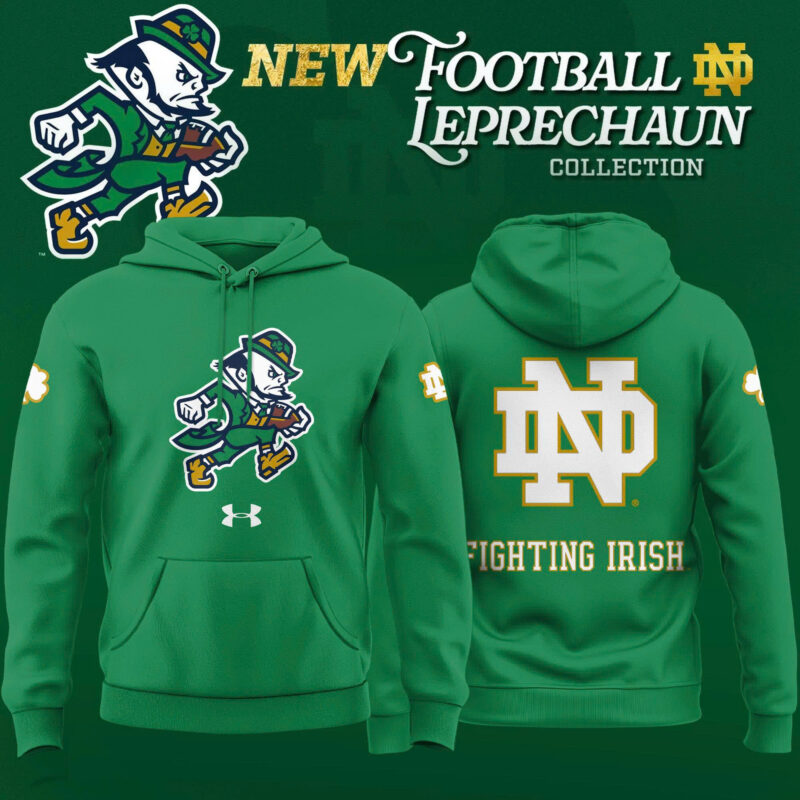 _Notre Dame Fighting Irish Football Leprechaun Limited Editions 2025 Hoodie