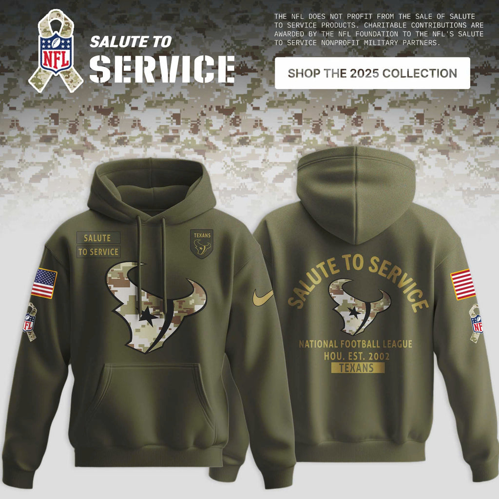 Houston Texans 2025 NFL Salute to Service Limited Hoodie
