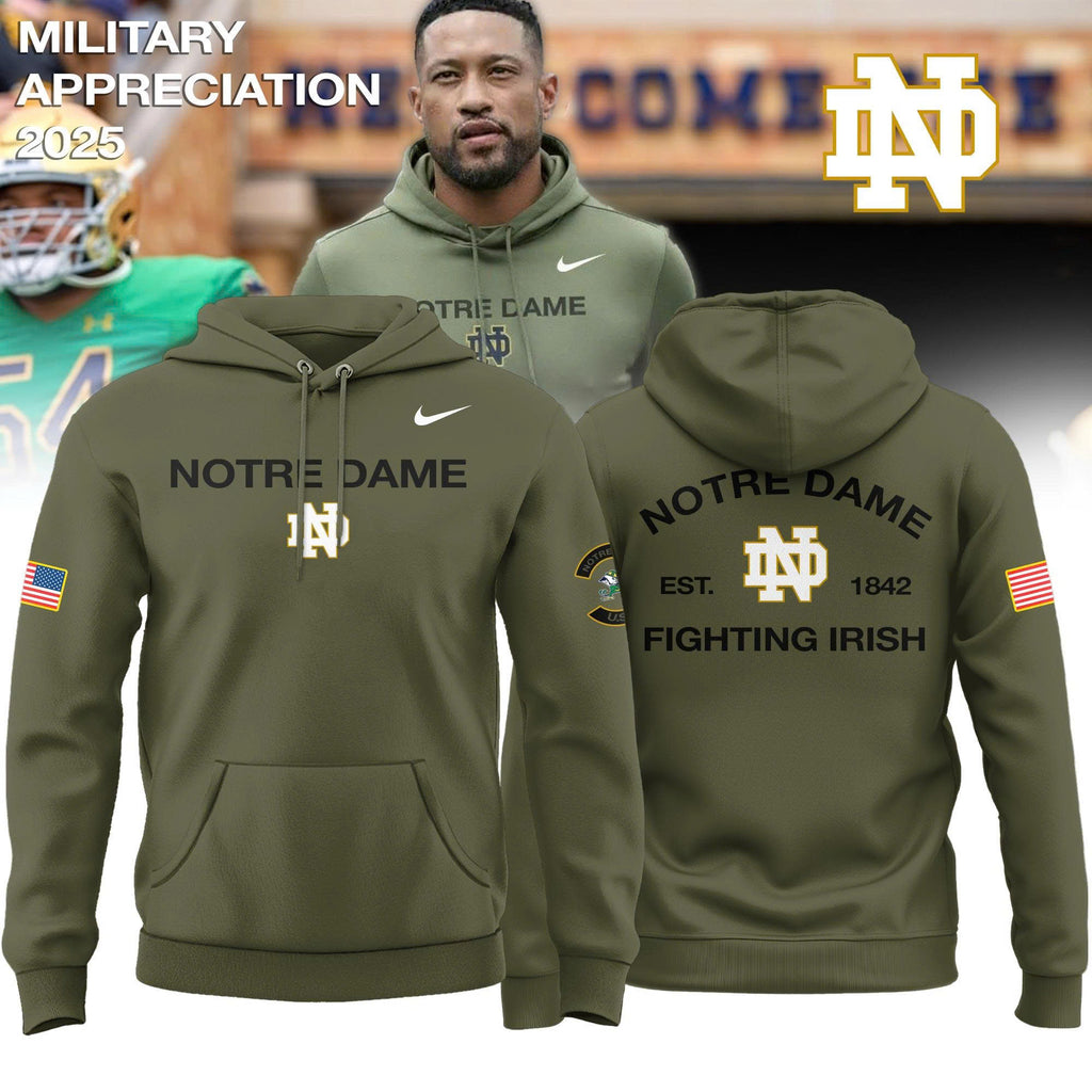 _  Notre Dame Fighting Irish Military Appreciation 2025 Special Hoodie