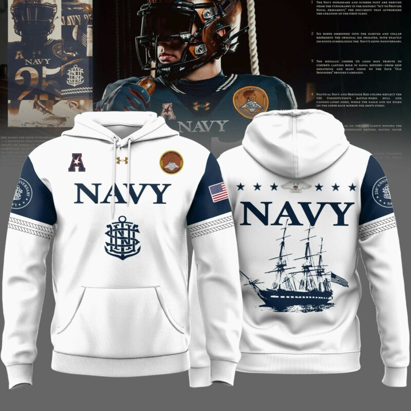 Navy Midshipmen 250th Anniversary Limited Edition Hoodie