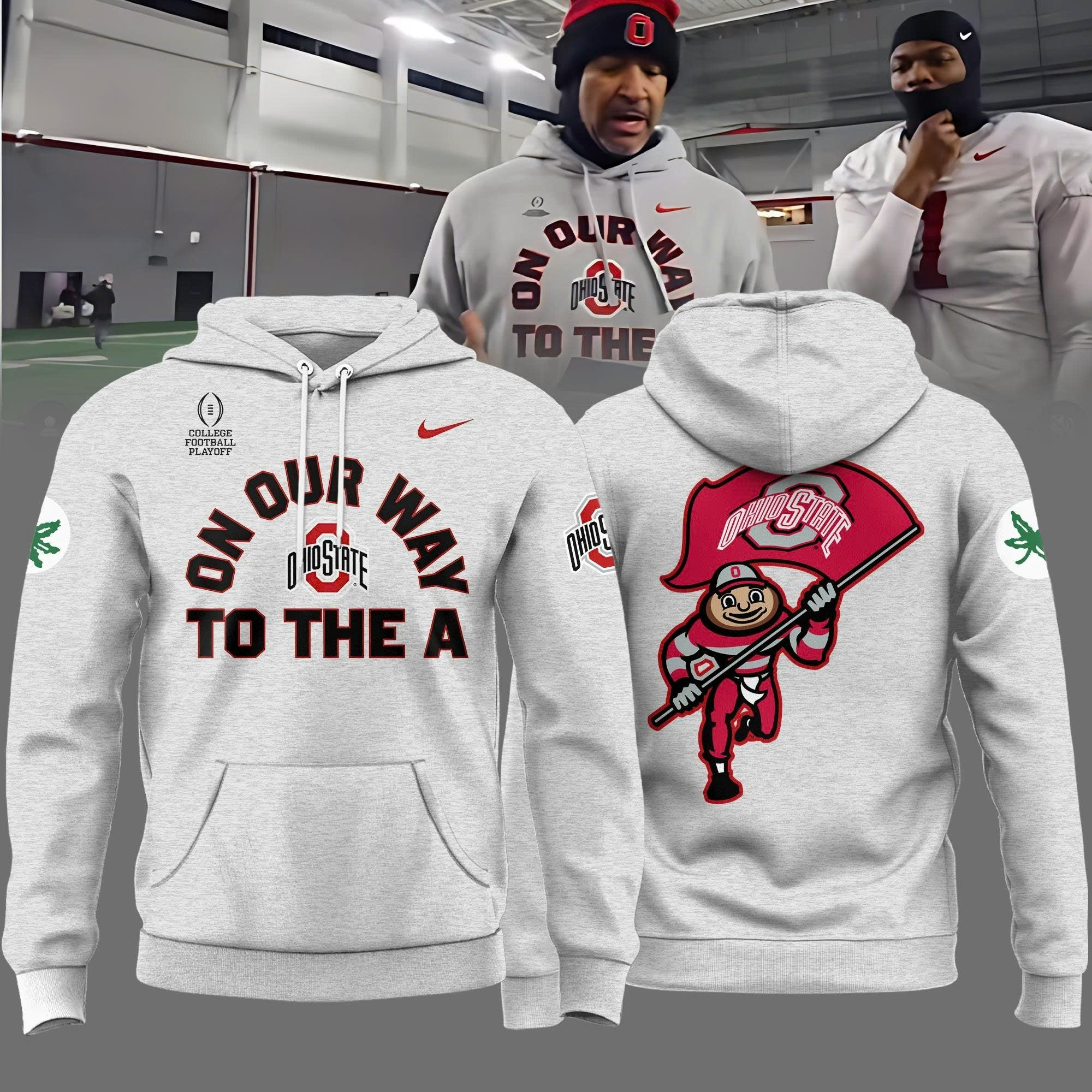 Ohio State Buckeyes "ON OUR WAY TO THE A" Limited Edition Hoodie