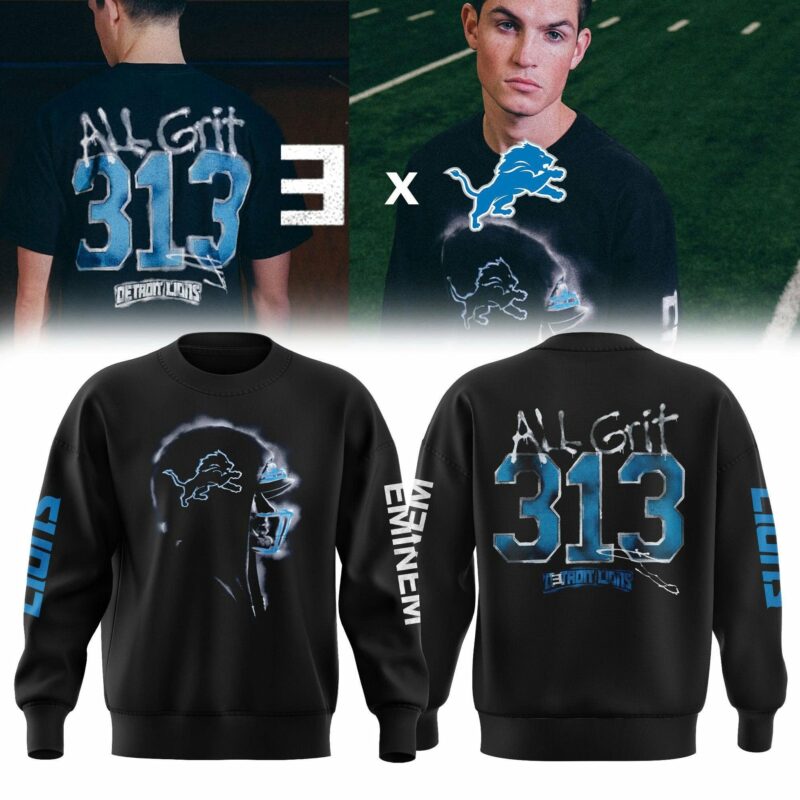 _ Eminem x Detroit Lions "Thanksgiving Halftime Show" Limited Edition Sweatshirt