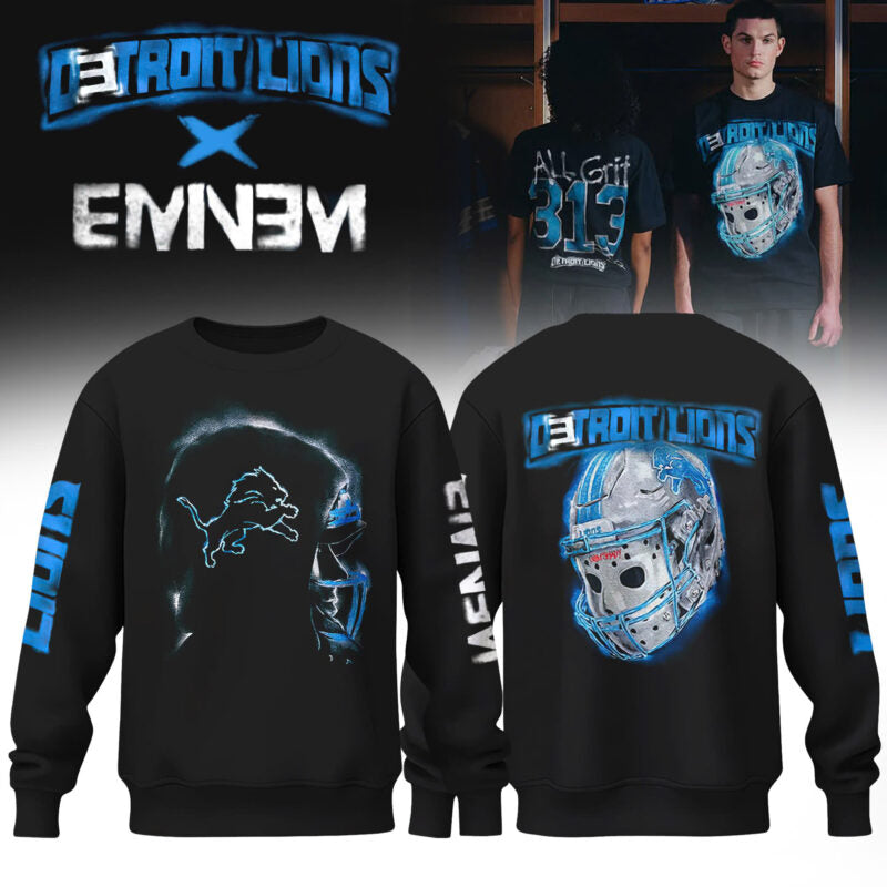 _ Eminem x Detroit Lions "Thanksgiving Halftime Show" Limited Edition Sweatshirt