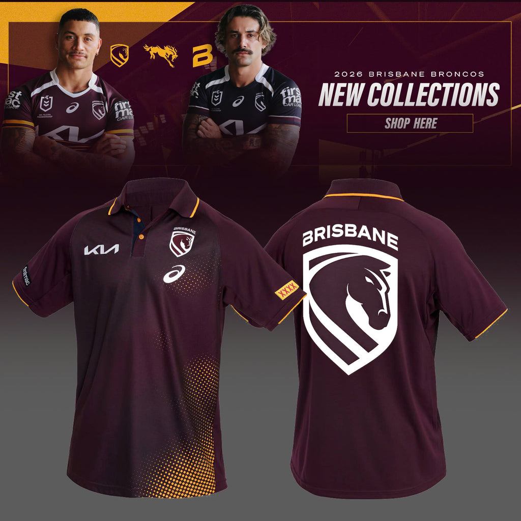 _ Brisbane Broncos 2025 Maroon Tranning Limited Edition Polo