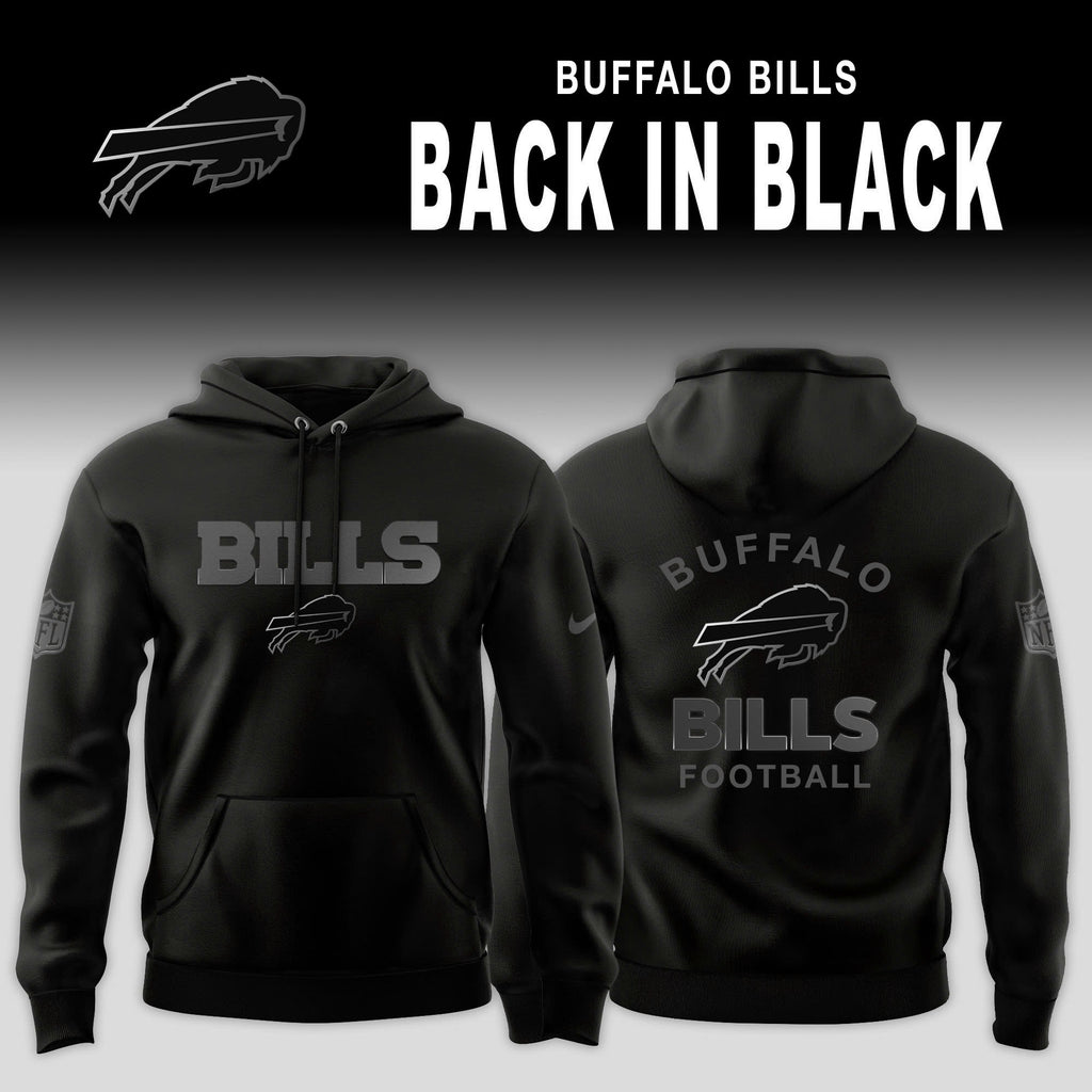 _ .Buffalo Bills 2025 Back In Black Special Edition Hoodie
