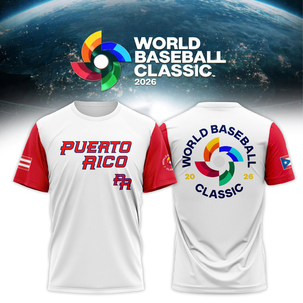 Team Puerto Rico 2026 World Baseball Classic Special Edition Baseball T-Shirt