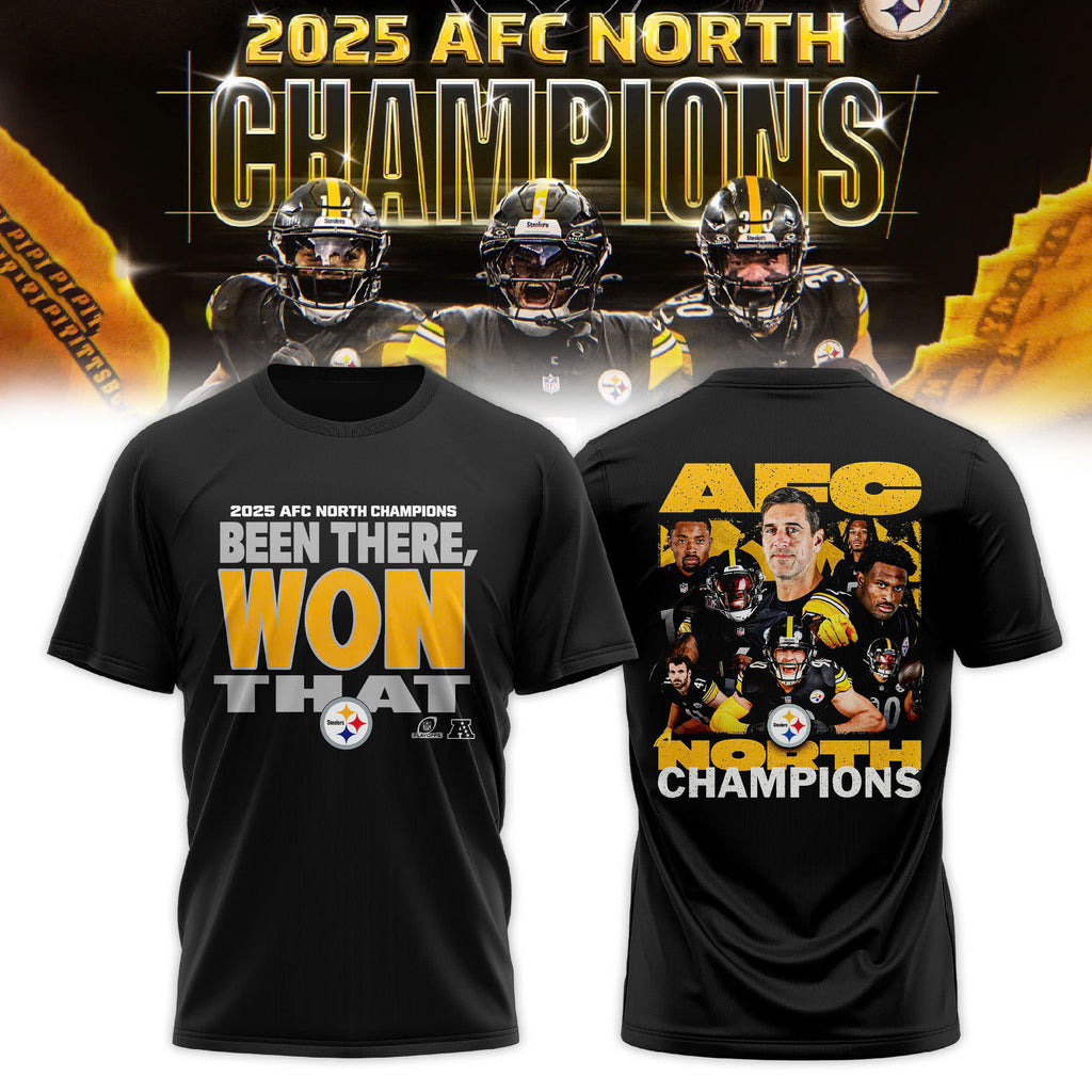 _ Pittsburgh Steelers 2025 AFC North Division Champions T-Shirt