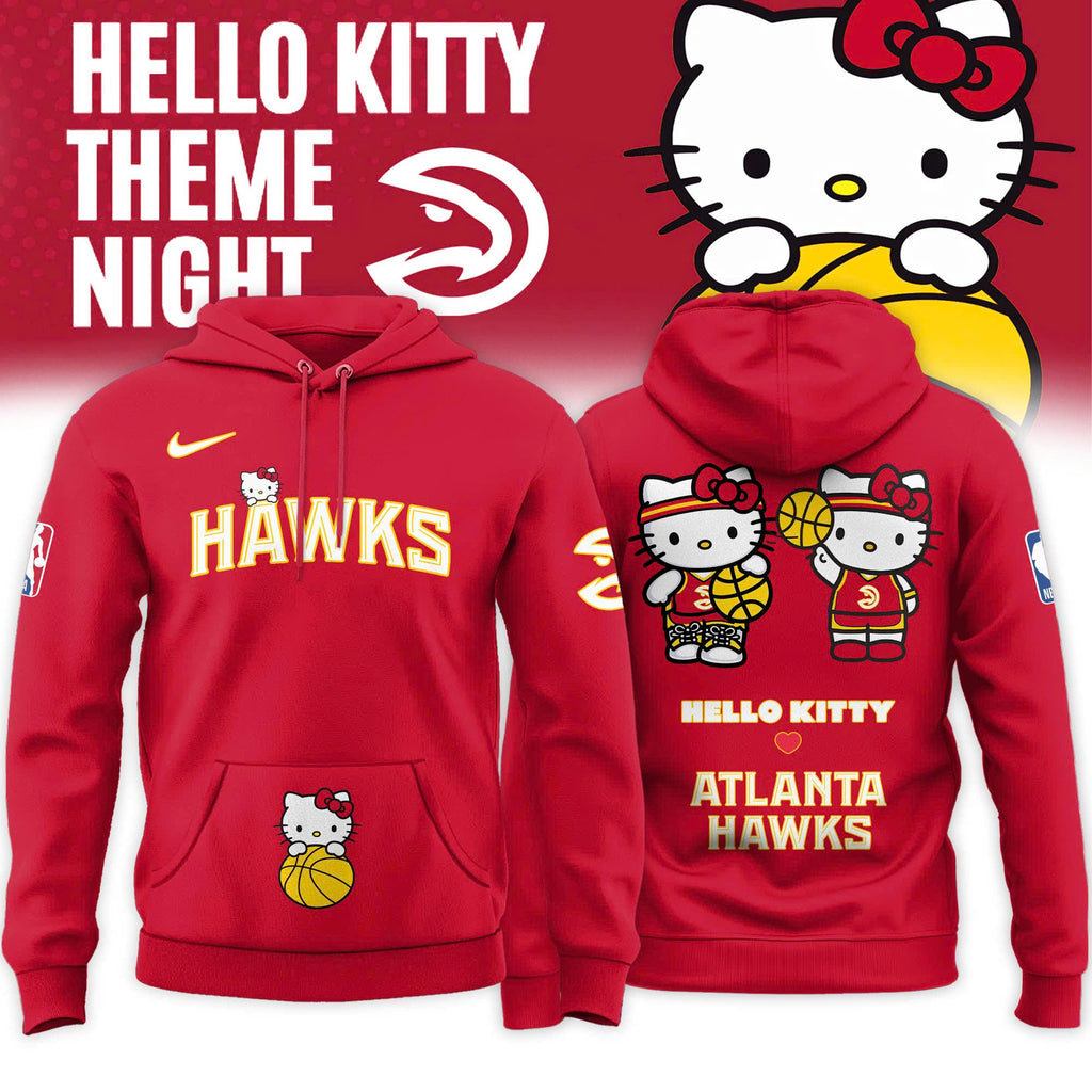 _ Atlanta Hawks x Hello Kitty Night 2026 Special Edition Hoodie