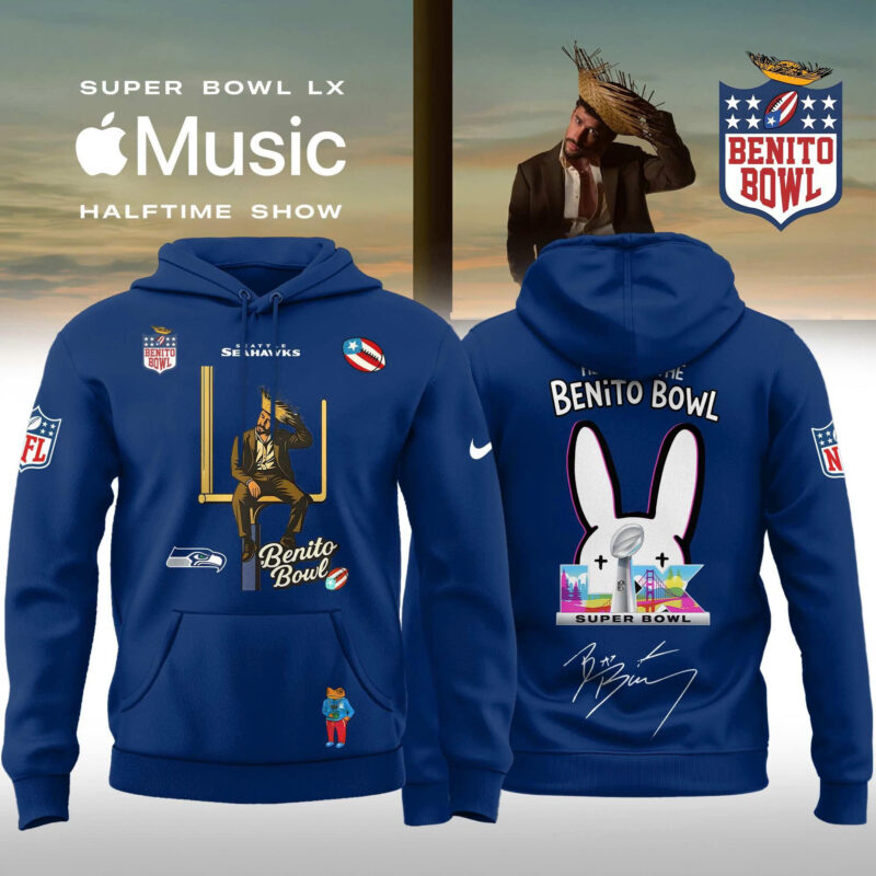 Seattle Seahawks x Bad Bunny 2026 Super Bowl LX Halftime Show Special Edition Hoodie