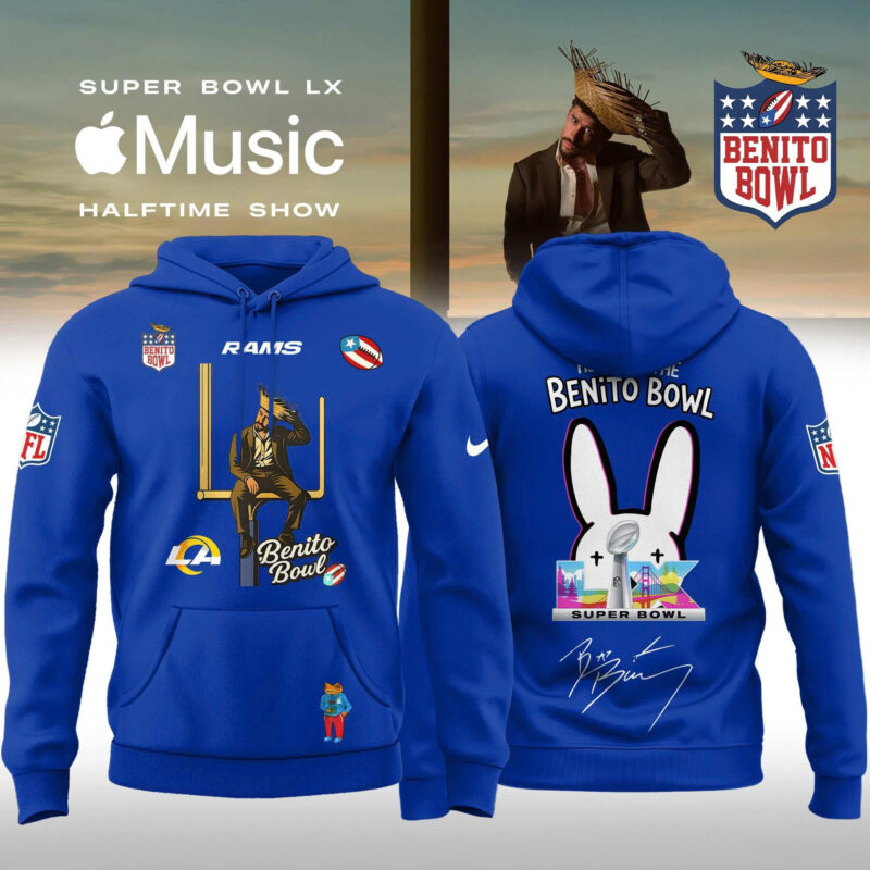 _ Los Angeles Rams x Bad Bunny 2026 Super Bowl LX Halftime Show Special Edition Hoodie