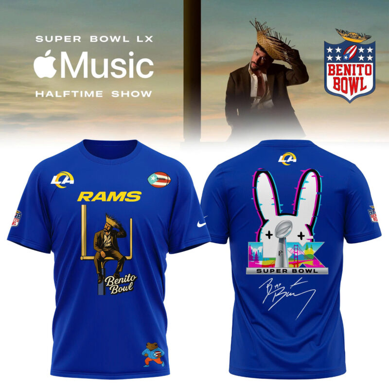 _ ..Los Angeles Rams x Bad Bunny Super Bowl LX The Halftime Show Special Edition T-shirt