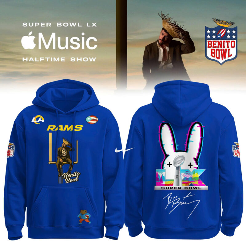 _ ..Los Angeles Rams x Bad Bunny Super Bowl LX The Halftime Show Special Edition Hoodie