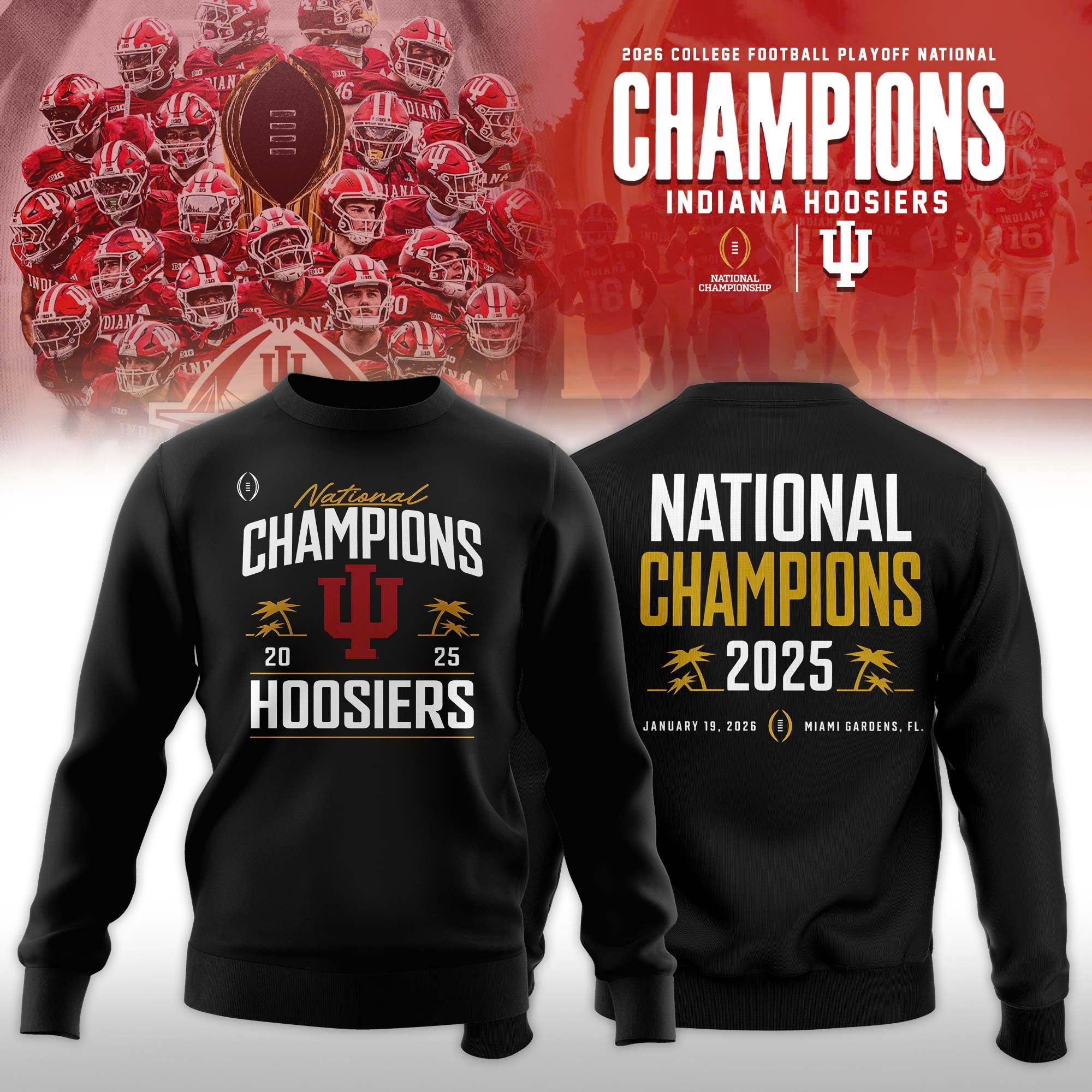 _ Indiana Hoosiers College Football Playoff 2025 National Champions Locker Room Sweatshirt