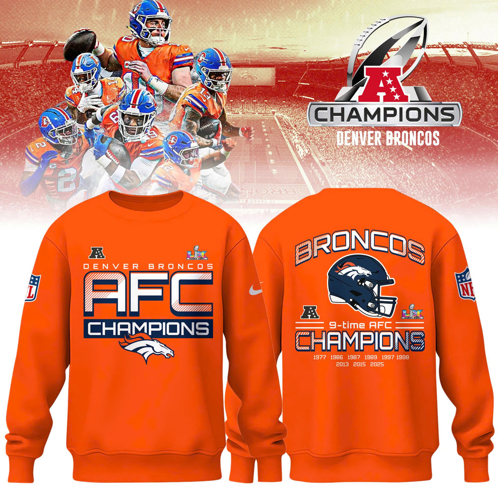 Denver Broncos 2025 AFC Champions Sweatshirt