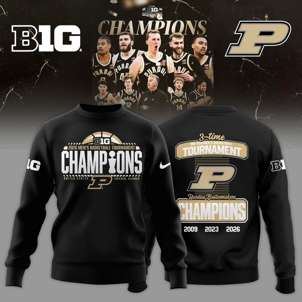 PB 2026 Big Ten Men's Basketball Tournament Champions Locker Room Sweatshirt