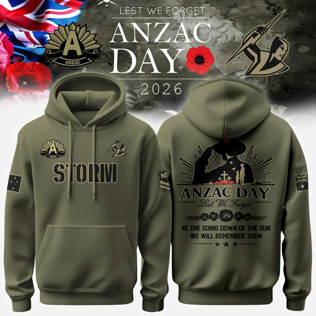 Melbourne Storm Anzac Day Hoodie