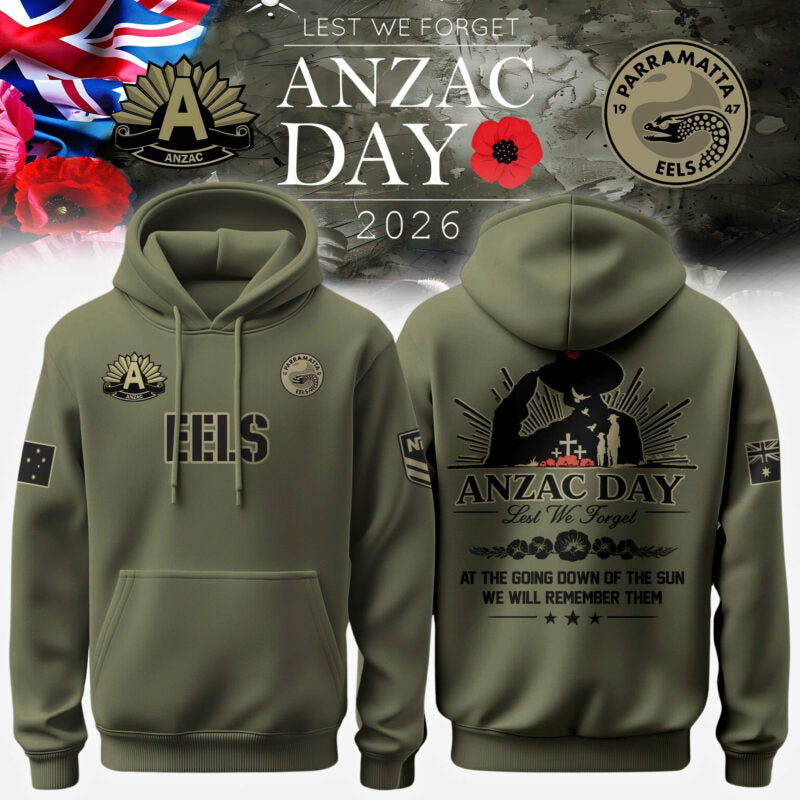 Parramatta Eels Anzac Day Hoodie