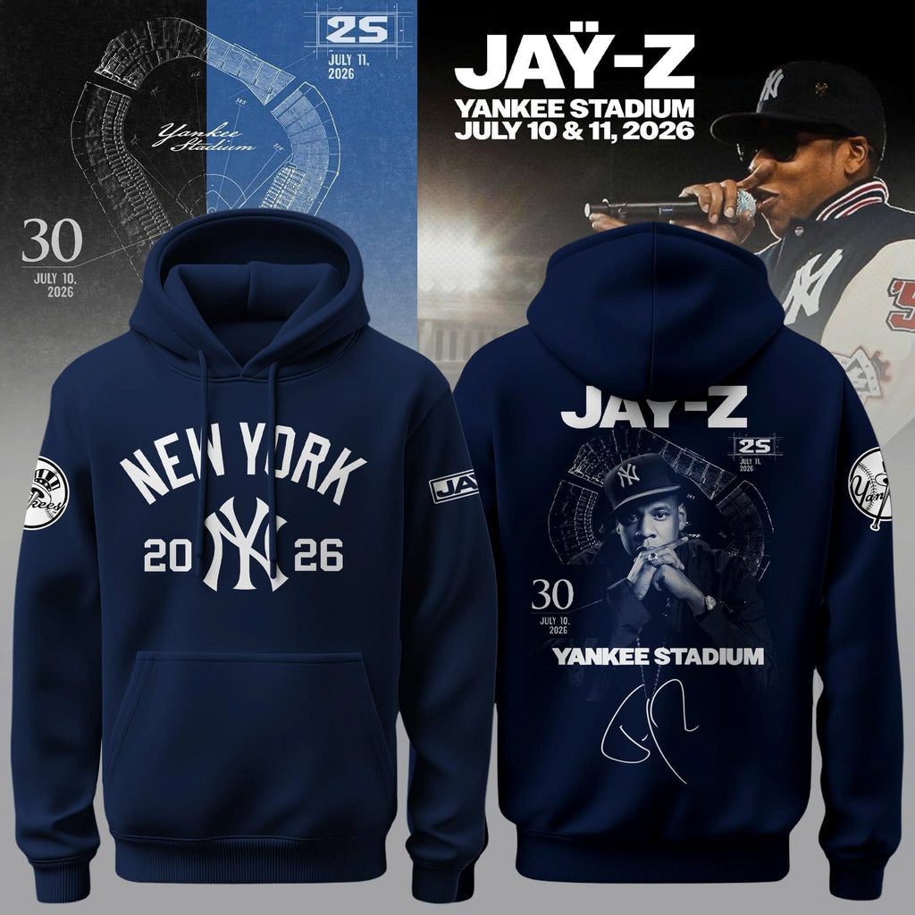 _.NYY x Jay-Z Hometown Show 2026 Limited Edition Hoodie Navy