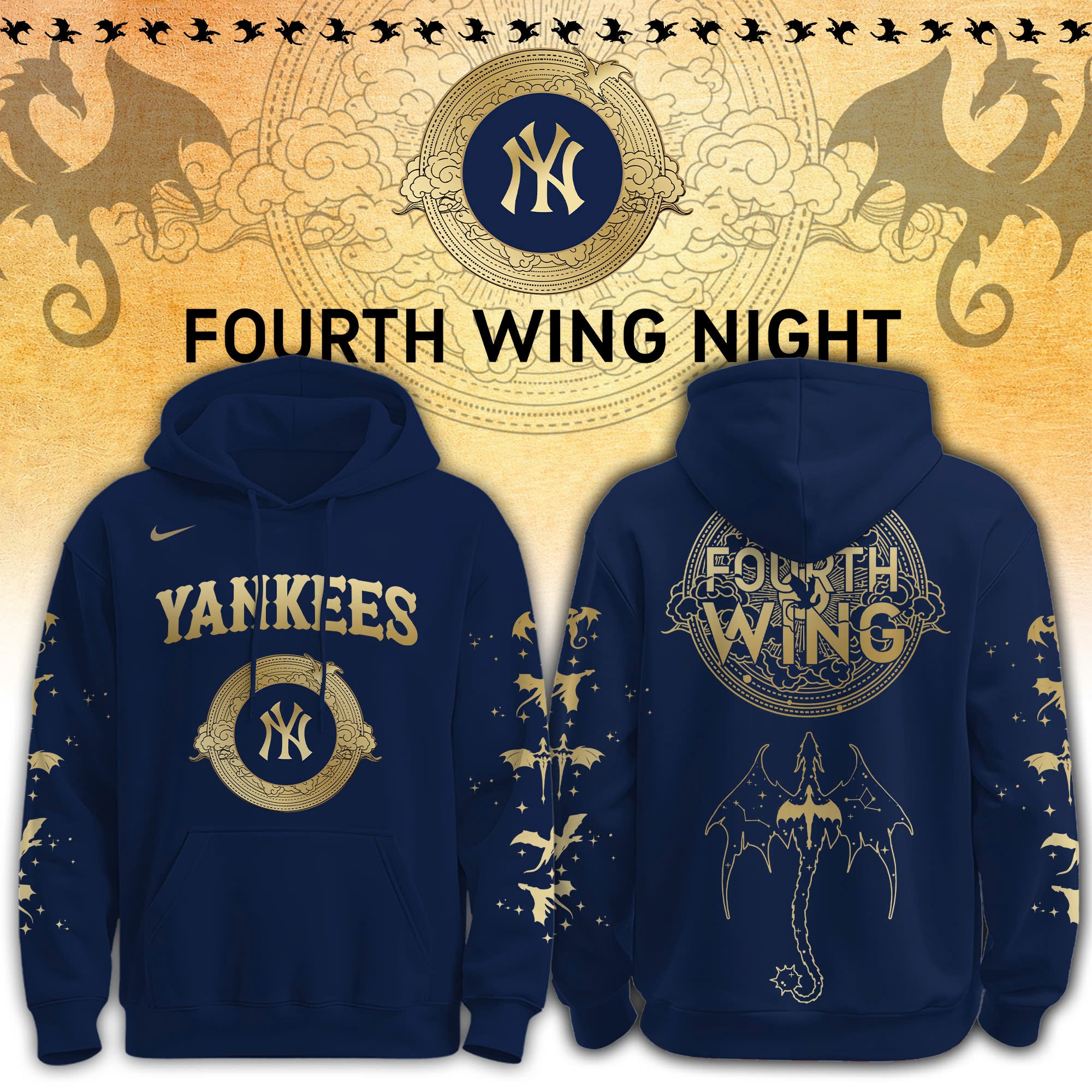 ..NY x Fourth Wing Theme Night 2026 Limited Edition Hoodie
