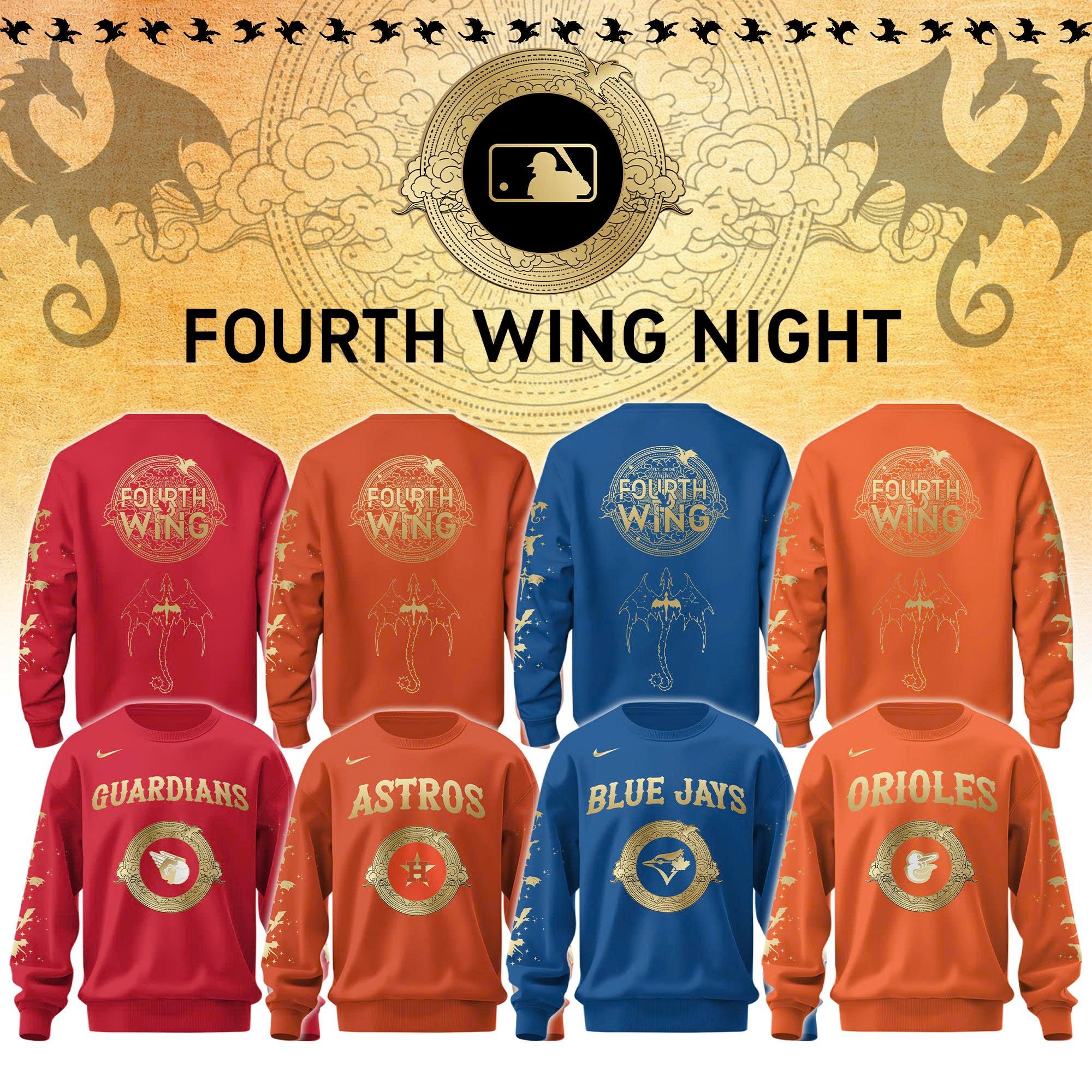 _Fourth Wing x MLB Theme Night 2026 Sweatshirt Collection