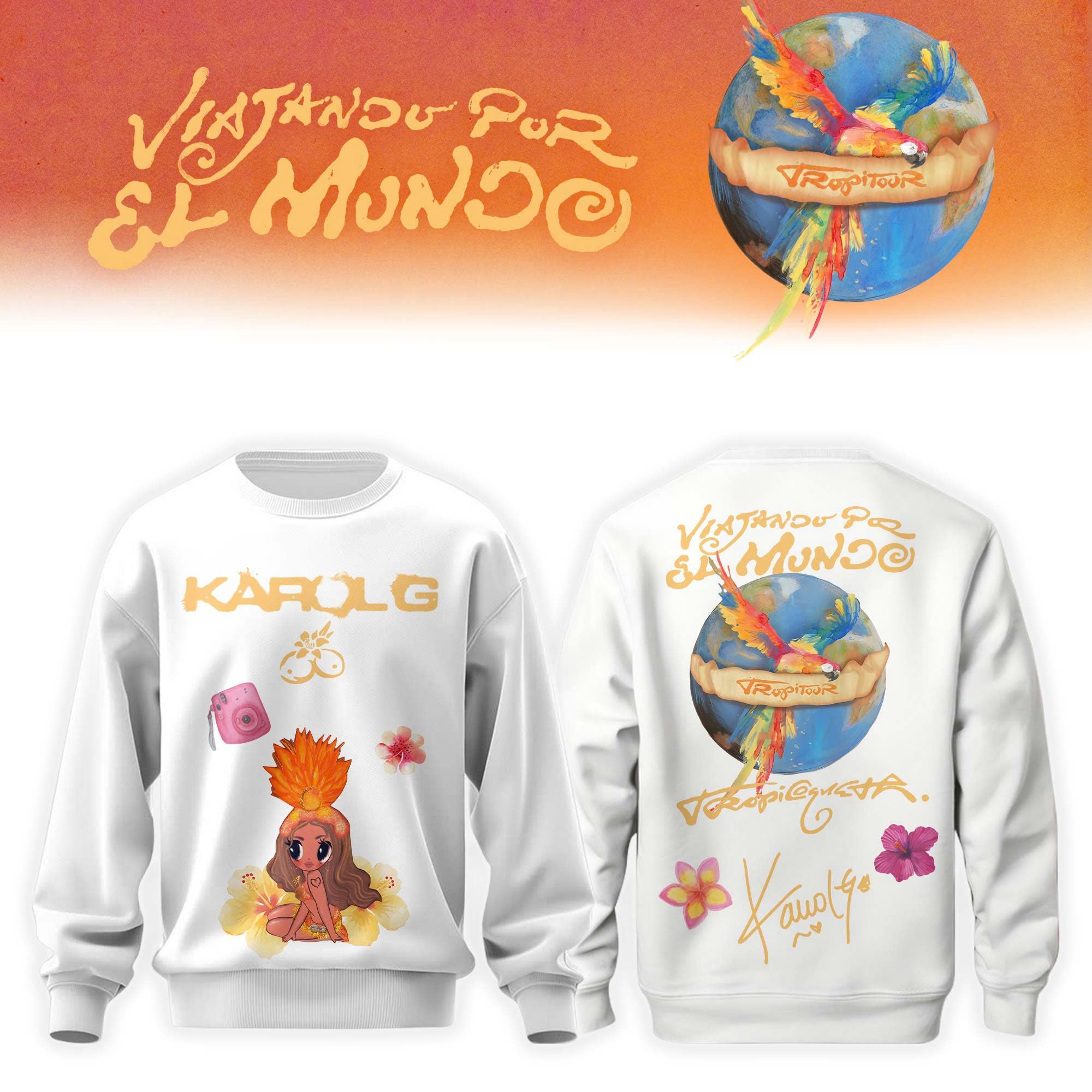 Viajando Por El Mundo Tropitour 2026 Limited Editions Sweatshirt