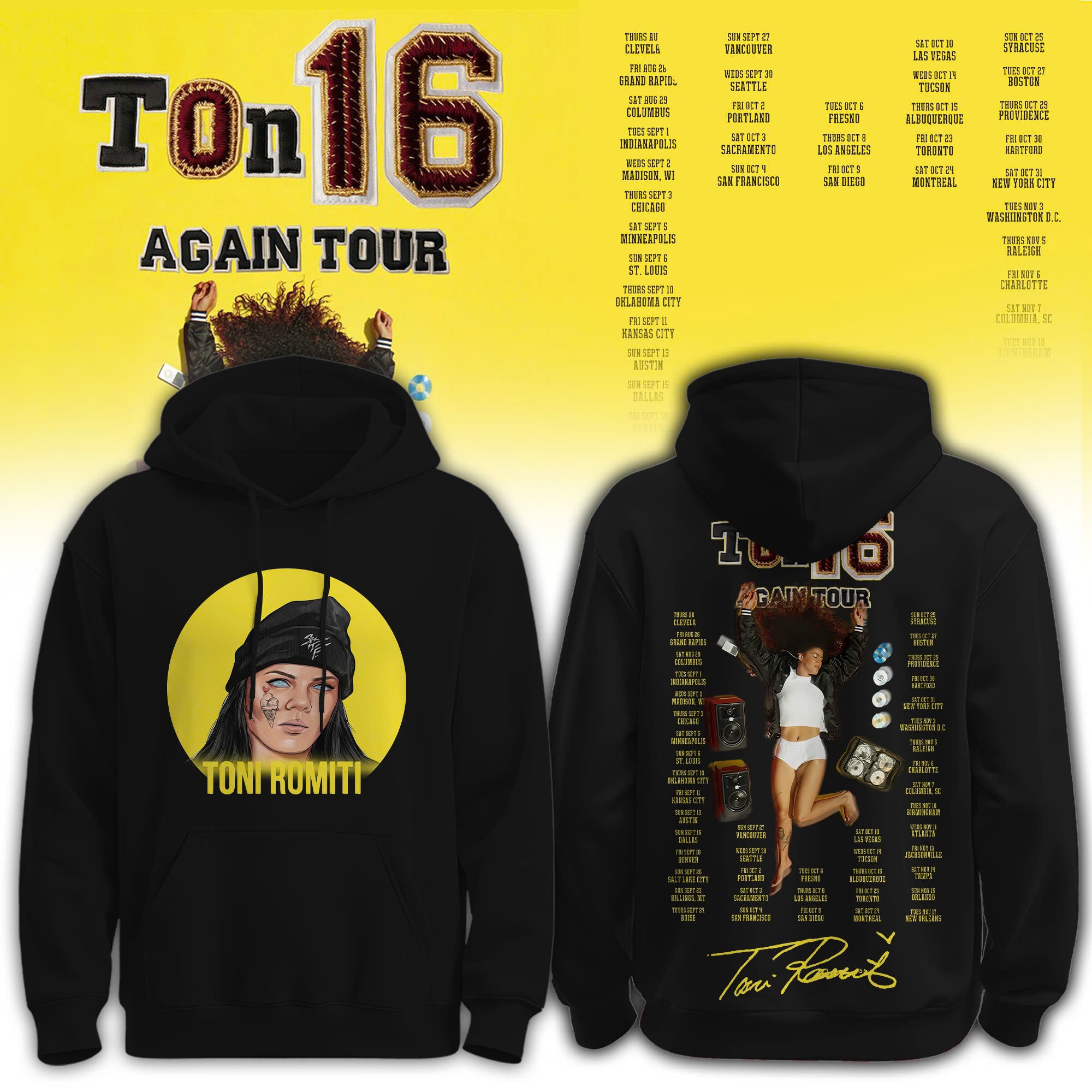 “Ton 16 Again Tour" 2026 Limited Edition Hoodie