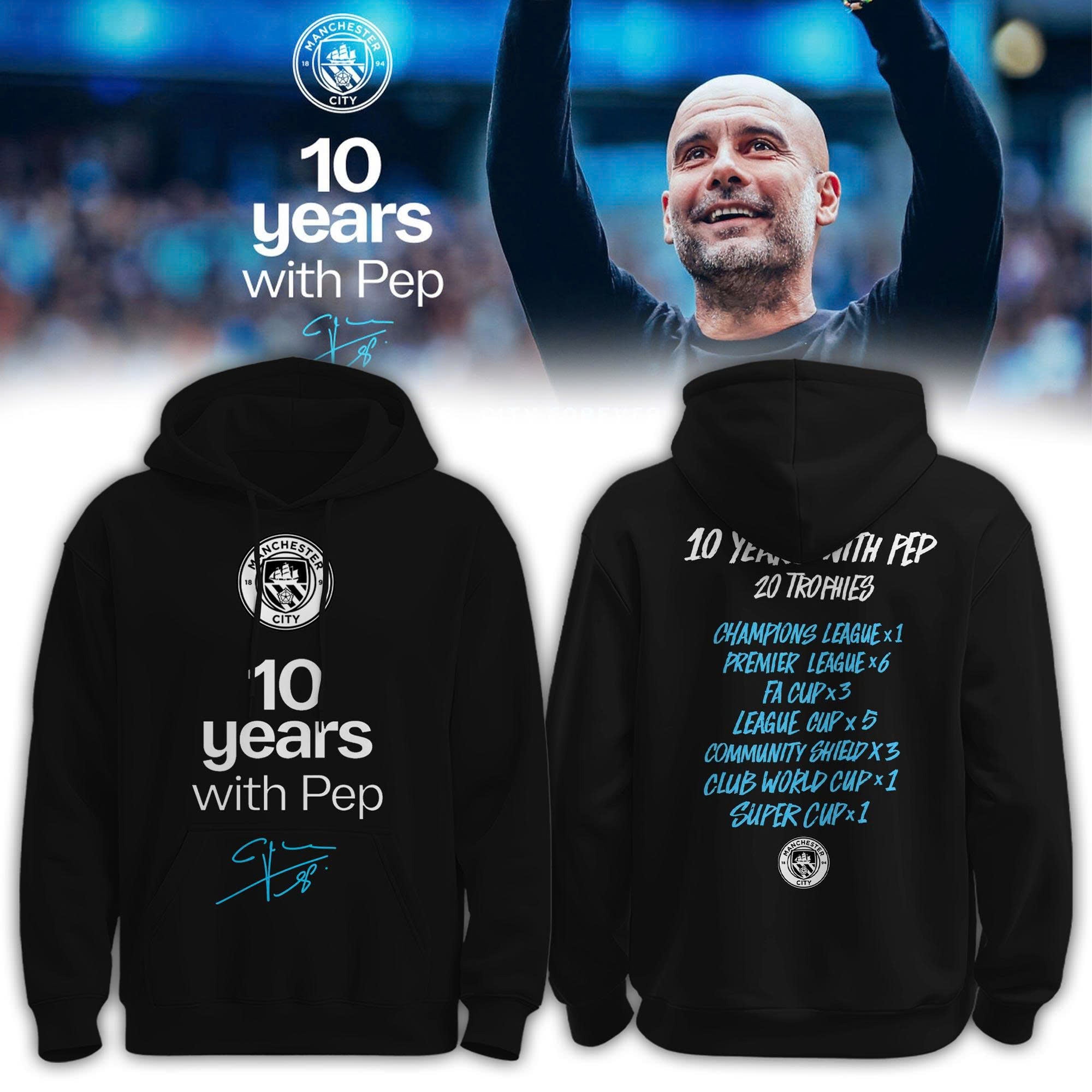 Man City Thank You Pep Limited Edition  Hoodie