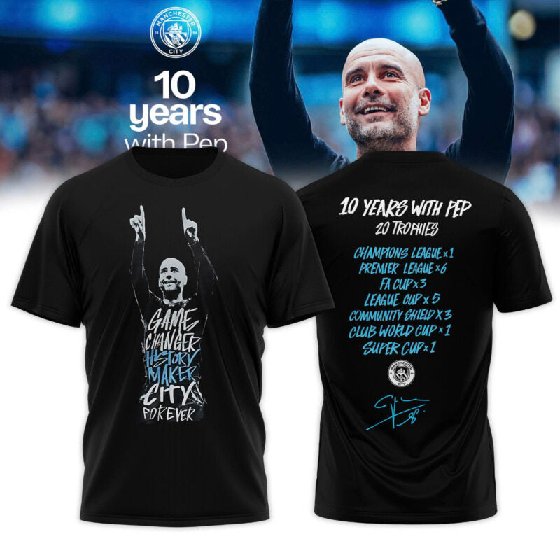 Man City Thank You Pep Limited Edition Tshirt