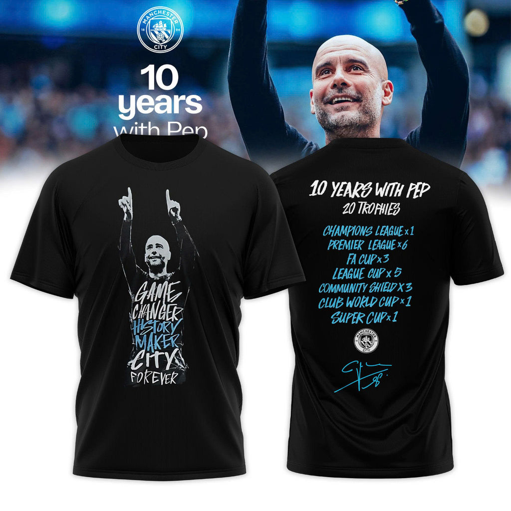 Man City Thank You Pep Limited Edition Tshirt