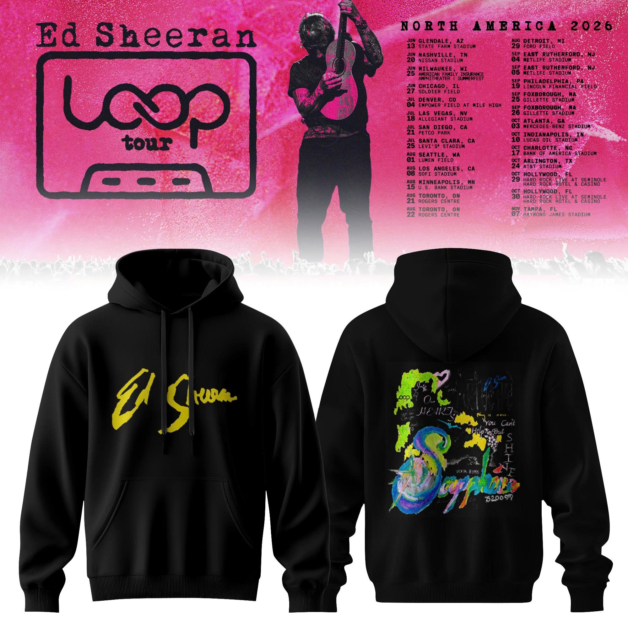_Ed Sheeran Loop Tour North America 2026 Limited Edition Hoodie