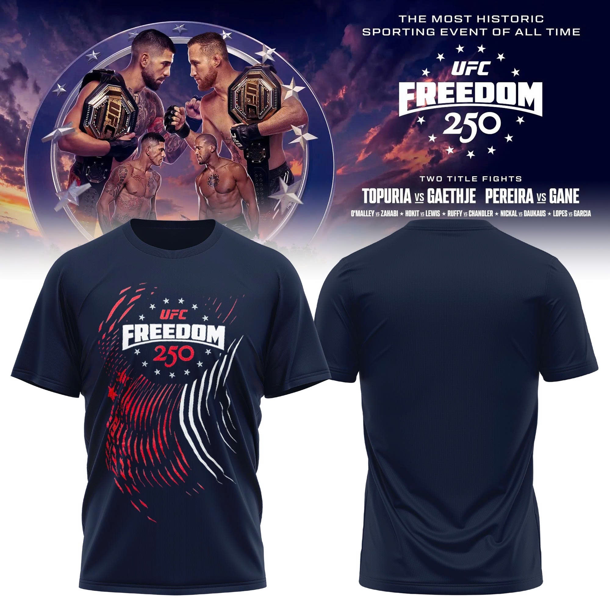 UFC Freedom 250 T-Shirt