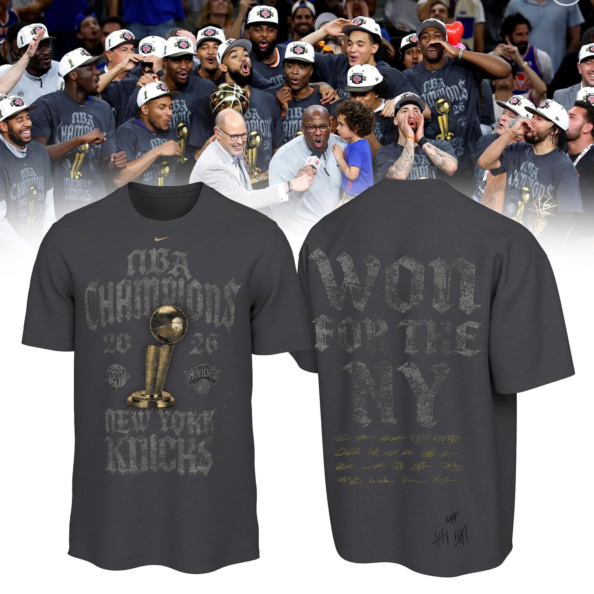 _ NYK 2026 NBA Champions Limited Edition Locker Room T-Shirt